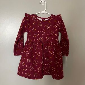 Carters long sleeve floral dress